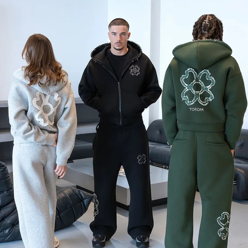 Street Fashion Y2K - Męski zestaw dresowy na wiosnę i