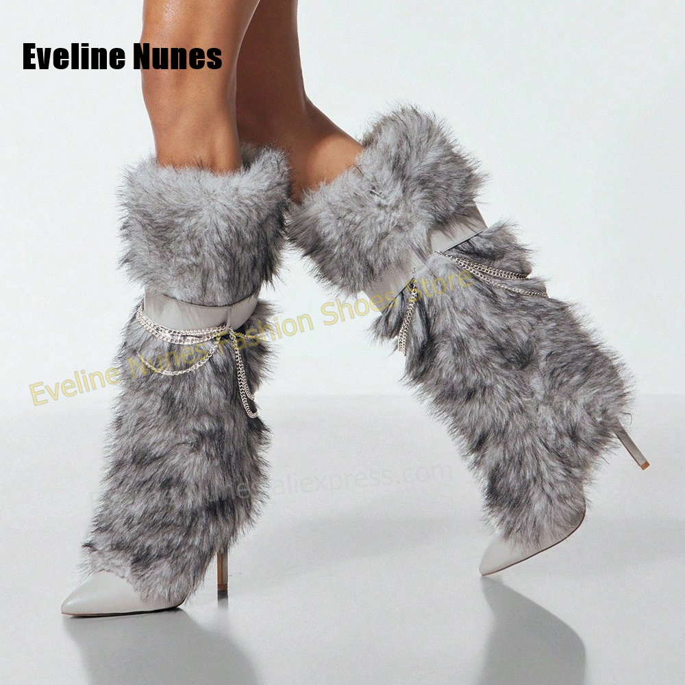 Street Fashion Y2K - Modne damskie botki do kolan w